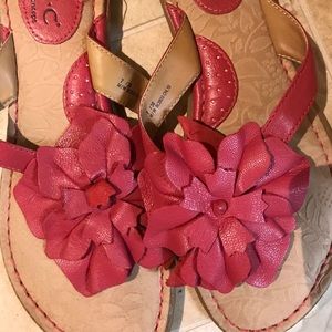 boc Born Concept Pink Leather Sandals